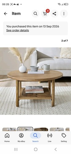 Boxed khari round coffee table - boxed,