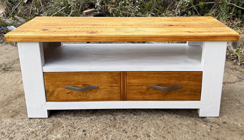 Rectangular wood coffee table - wood,
