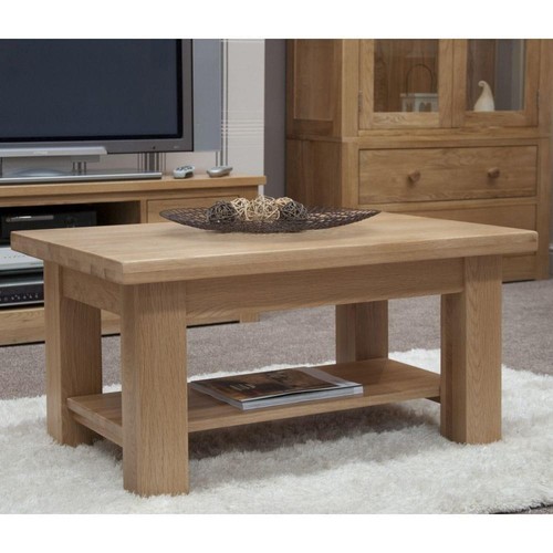 Solid oak coffee table - solid, torino