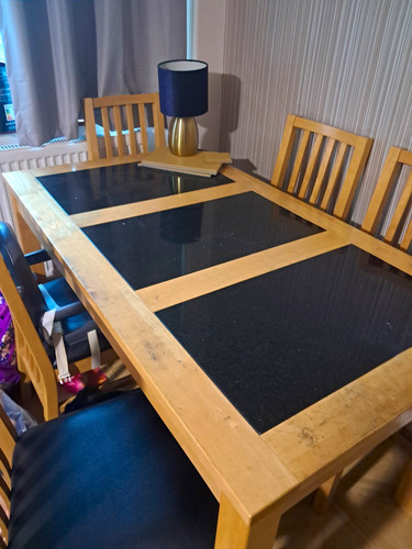 Solid pine and polished - and,
