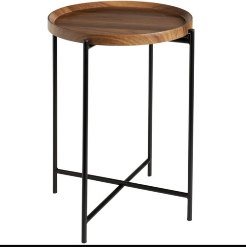 Walnut finish side table - walnut, with