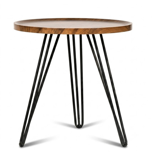 Wooden coffee table round - wooden,