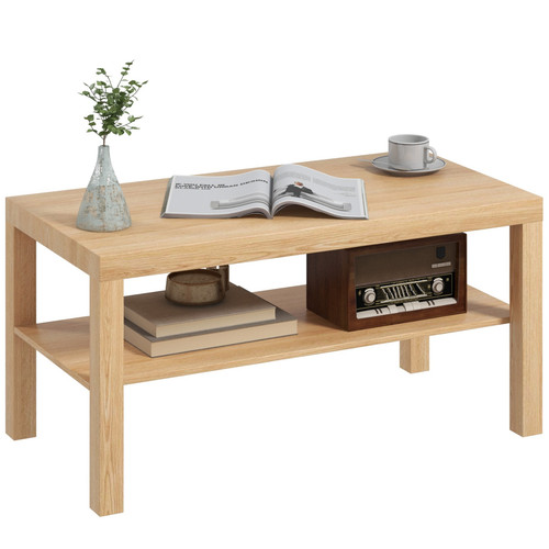 Homcom coffee table with - coffee,