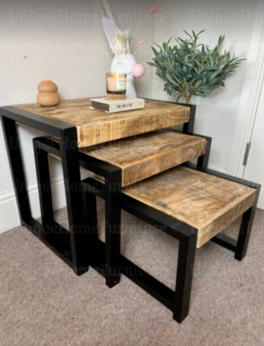 Nest tables rustic solid - nest,