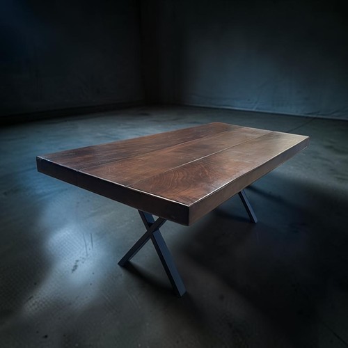 Rustic solid beech beam coffee - solid,