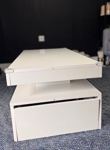 White high gloss rectangular - white,