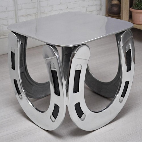 Horseshoe side table stool - horseshoe,