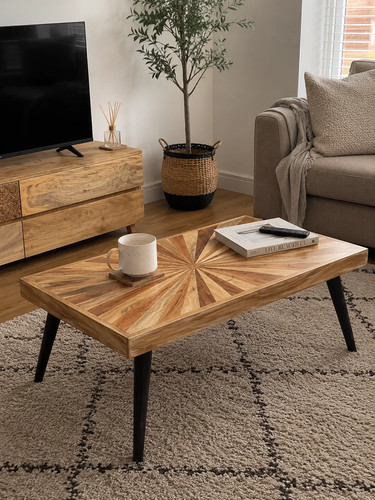 Rustic wooden solid - rustic, mango