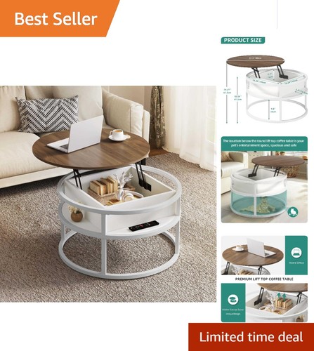Round coffee table with - round,