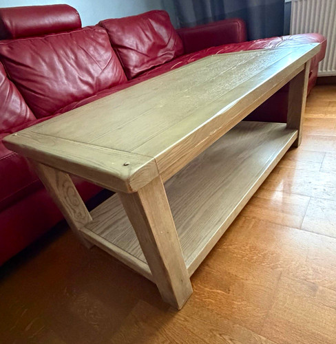 Rectangular wood coffee table - coffee,