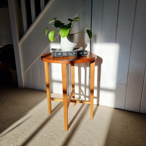 Vintage small teak round - teak,