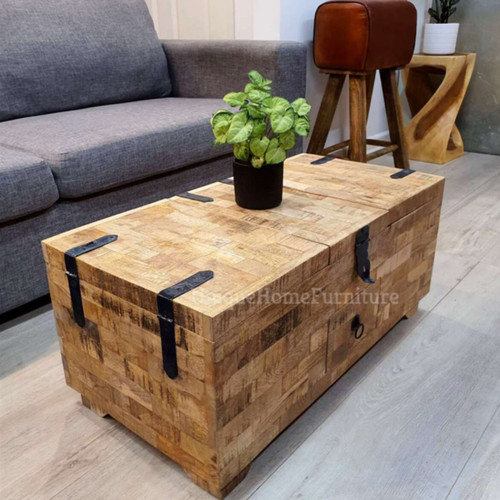 Rustic coffee table solid wood - solid,