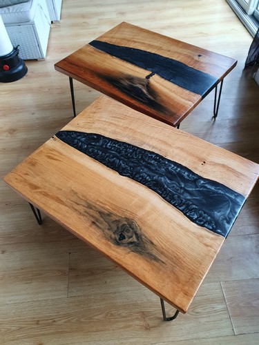 Handmade live edge wood resin - live,