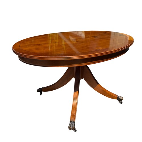 Vintage oval pedestal - oval, coffee