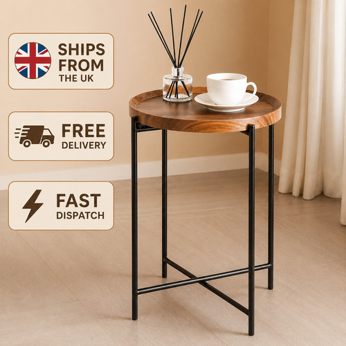 Side coffee table - table, walnut