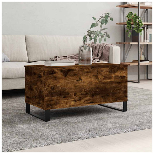 Coffee table smoked - oak, 90