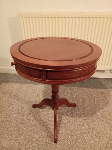 Rosewood drum table round - drum,